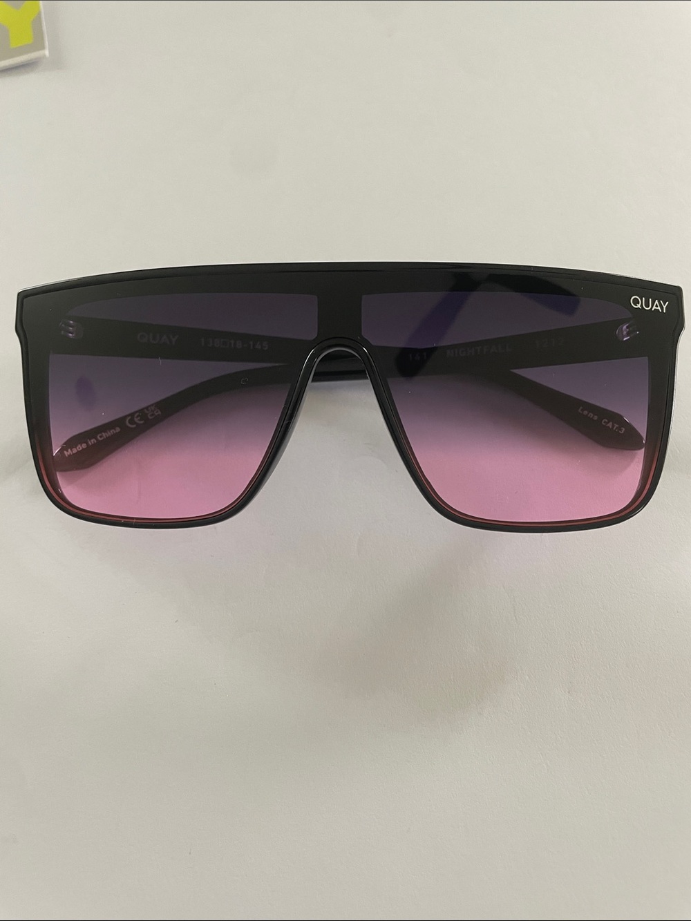 NWT Quay Nightfall Sunglasses Black/Teal Glow Gradient Lenses - Picture 5 of 11